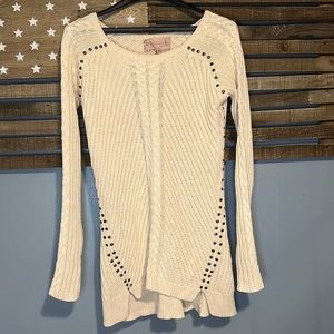 Cream studded sweater